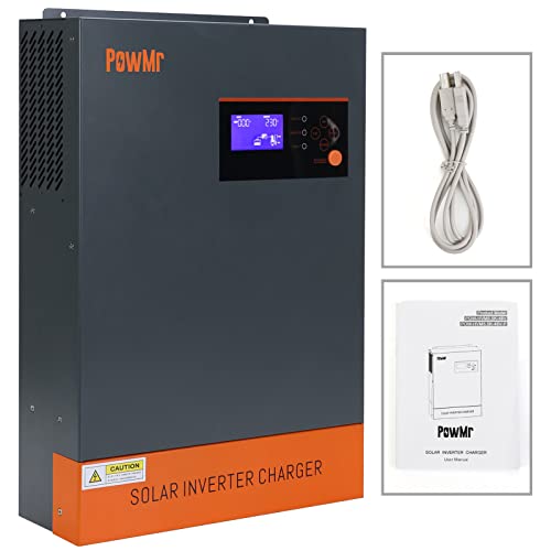 PowMr 5500w Solar Hybrid Inverter with 80A MPPT Charge Controller 48V ...