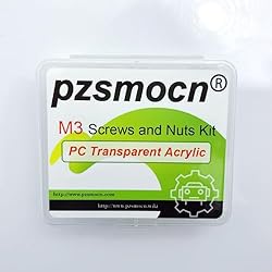 Pzsmocn 200 Pieces/100 Sets M3*6 mm PC Transparent