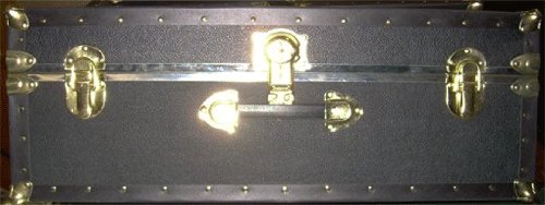 32" Footlocker Camp Trunk with Tray - Black