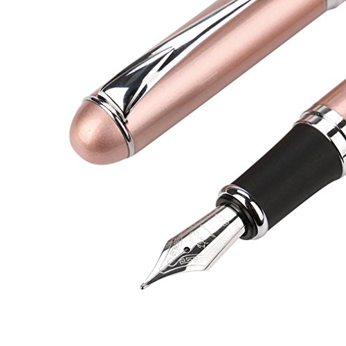 VibolaMatte Frosted Deluxe Fountain Pen 0.5mm Extra Fine Nib For Students Practicing Word (K)
