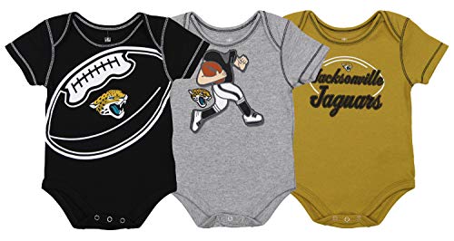 image for Outerstuff NFL Boys Newborn and Infant Assorted Team 3 Pack Creeper Se
