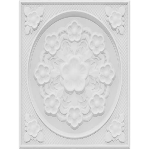 Ekena Millwork ROSC067X090PYTUF 6 3/4" W x 9" H x 5/8" P Extra Jumbo Peyton Ros…