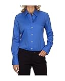Calvin Klein Ladies Non-Iron Dobby Pindot Dress Shirt, Blue Wave