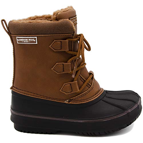 London Fog Boys Cheshire Cold Weather Snow Boot Cognac 2