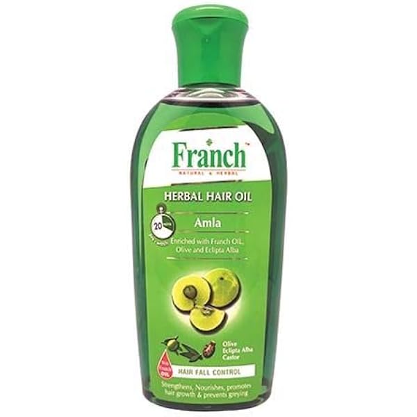 Amazon Com Mc Franch Herbal Hair Oil Amla 200ml To Promote Hair Growth And Prevent Premature Greying Unique Formulation To Help Control Hair Fall Improve Elasticity Of Your Hair Beauty Personal Care