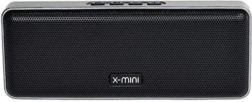 X-mini Xoundbar - Portable Bluetooth Stereo Speaker, Loud Volume, Wireless, Built-in Microphone, Lightweight, Mini, for Home/Outdoors/Travel, for iPhone, Android and More (Black)