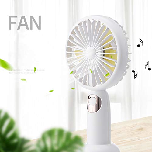 Handheld Mini USB Rechargeable Fan Built-in Battery Portable Bluetooth Speaker - Thumbnail 3