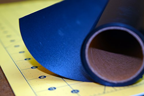 Iron On Heat Transfer Vinyl HTV Roll - 15" x 5' Black - Easy Application Strong Adhesive Sheets - Compatible with Cricut Silhouette Cameo and Heat Press