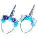 MarJunSep 5-Pack Unicorn Headbands Flowers Party Favors Supplies Birthday Decorations for Kids Girls Women Cosplay Dress Gift Cosplay Costume