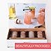 Himalayan Salt Shot Glasses 4 Pack With Acacia Wood Serving Board from Root7. Ethically Sourced Natural Himalayan Salt Shot Glasses in a Beautiful Display Box | Pink Salt Shot Glasses for Tequila