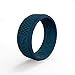 QALO Men's Deep Blue Crosshatch Q2X Silicone Ring Size 10