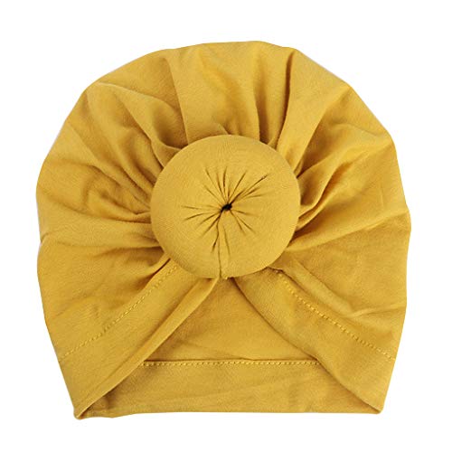 Xuanhemen Kids Baby Turban Knot Baby Headdress Headbands Toddler Bohemian Knot Wrap Hat 1-2 Years Old