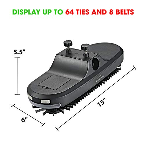 Aniva Tie Rack Motorized Revolving Organizer, Holder, Hanger for Men