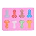 3D Penis Ice Cube Mold，Food Grade Silicone Ice cube Tray, Chocolate Nut Cake Sugar CandyMold Maker for Whiskey Cocktails (2 Pack)