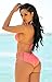 Sexybody Women's Halter Padded Hollow Out High Waisted Bikini Solid Color Swimsuits Swimwear