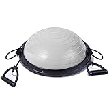 Sportneer Wooden Balance Board for Exercise, Gym, Sport Performance Enhancement, Rehab, Training, Blue