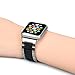 Greeninsync Strap Apple Watch 42mm Metal, Special Edition Apple Watch Stainless Steel Replacement Accessory Metal Band Wristbands Bracelet Strap W/Silicone Cover Black for Apple Watch Series 3/2/1
