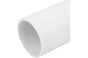 CKVIHAV 4 Inch PVC Pipe 17" Long White Sch40 Industrial PVC Pipes for Home DIY, Greenhouse, Garden, Farm, Workshop, Furniture