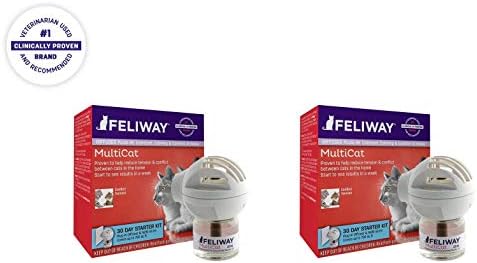 CEVA Animal Health FELIWAY MultiCat Starter Kit for Cats (Diffuser and 48 ml Vial) (Тwo Рack)
