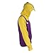 Nintendo Men's Wario Adult Costume Hoodie, Purple/Yellow, Large