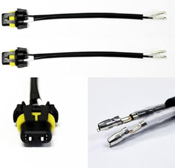 2X 9145 H10 9005 HB3 Wiring Harness Socket Wire Connector Plug