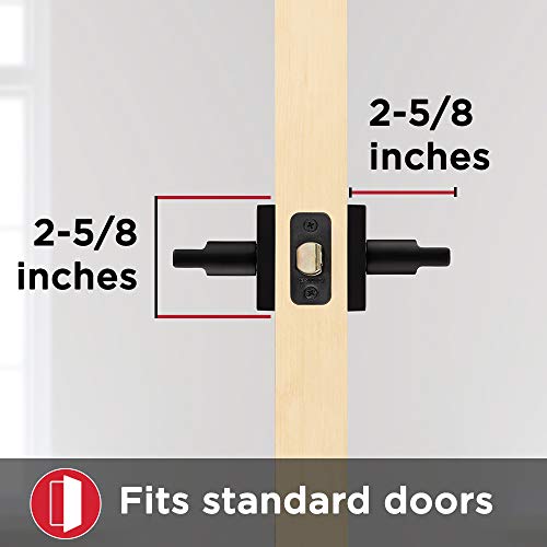 Kwikset 91550001 Halifax Door Handle Lever with Modern Contemporary Slim Square Design for Home