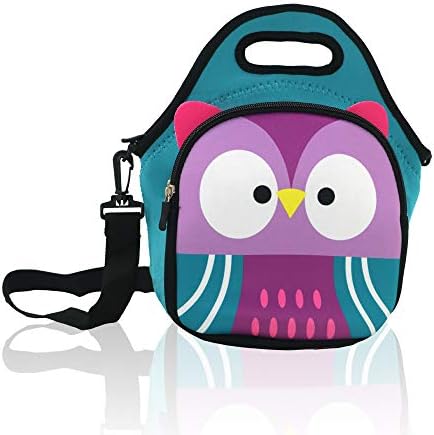 Castle Story Insulated Lunch Bag For Boys Girls Women,Washable Reusable Lightweight Waterproof and Fresh and Fit Gourmet Lunch Tote For Kids, Lovely Lunch Box Carrier Picnic Tote (Green Owl)