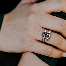 Bestyle Cool Stainless Steel Snake Ring for Women