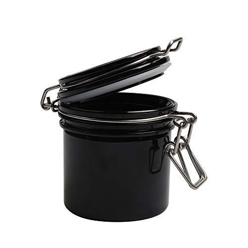 Eyelash Glue Storage Tank Individual Adhesive Stand Activated Carbon Cylinder Jar Sealed Container Lash Extension Tool, Black, 1Pc