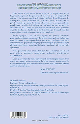 Amazon Fr Psychiatrie Et Psychopathologie Les Desorganisations Psychiques De Boucaud Michel Livres