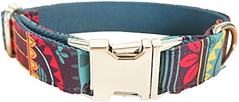Customized Dog Collar, Personalized Laser Engraved Aluminum Alloy Buckle – Name Phone Number ID Tags Adjustable Pet Accessories for Small Medium and Large Dog as Gift