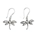NOVICA Artisan Handmade Blue Topaz Dangle Earrings Sterling Silver Indonesia Placid Serenity Good Luck Birthstone Dragonfly [1.3 in L x 0.9 in W x 0.1 in D] ' Enchanted Dragonfly'
