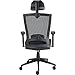 Staples Telfair Black Mesh Chair with Headrest