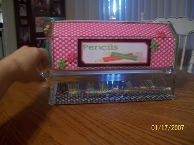 Pen and Pencil Dispenser Clear Acrylic Teachers Favorite Ready to Decorate - As Seen on Pinterest - Thumbnail 3