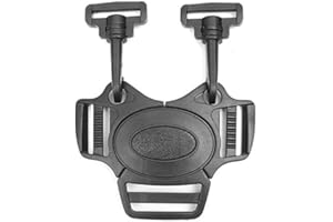 PONINI Stroller and Car Seat Replacement Parts/Accessories to fit Baby Trend Products for Babies, Toddlers, and Children (5 Point Stroller Buckle + Strap Clips)