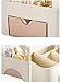 LINKIOM Makeup Organizer Cosmetic Storage, Saving Space Desktop Comestics Makeup Storage for Brushes Palettes Lipsticks (221010.3 cm/8.663.944.06 inch, Pink)