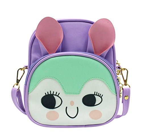 Eilova Cute Animal Bunny School Bags PU Leather Backpack Travel Daypack Satchel for Kids Girls - Thumbnail 7