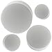 MoDTanOiz - Flesh tunnels 1 1/8 inch Gauge Gauges 28mm 26mm 25mm Ear Plugs Plug Flesh Tunnels Tunnel Streching Ears Double Flare Steel Stone Wood Earrings Silicone Men Women White 1 1/8 28mm