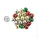 0.75 inch 20mm Silver Gold Red Green Mix Small Craft Jingle Bells Charms 20 Pieces