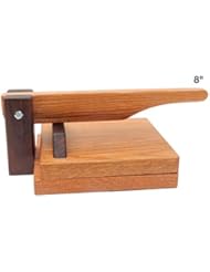 Hardwood Tortilla Press - Red Oak- 8 inch