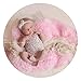 ARLAYO Newborn Girl Photography Outfits Lace Bow Vest Bodysuits and Headband (White)