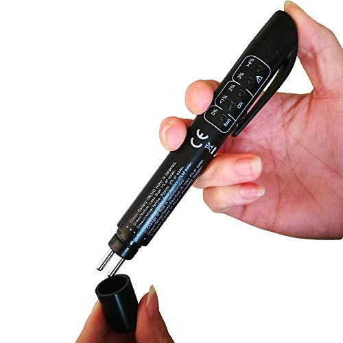 Brake Fluid Tester Pen, Hydraulic Fluid/Liquid/Oil Moisture Analyzer with 5 LED Indicators, Auto Brake Diagnostic Testing Tool for DOT3 DOT4 Brake Fluid - Thumbnail 5