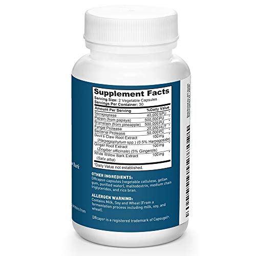 Dr Tobias Muscle Recovery - Joint & Muscle Aches & Pain - Injury Supplement (60 Count)