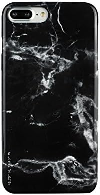 FELONY CASE iPhone 7+/iPhone 8 Plus Case, Black Polished Marble Sleek Stylish Protective Case for iPhone 7+/iPhone 8 Plus Case (5.5 inch) (Black Polished Marble)
