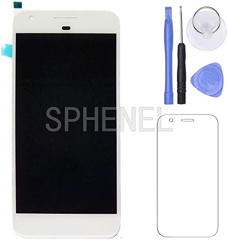 SPHENEL LCD Display Screen And Digitizer Touch Screen Assmebly for Google Pixel 5 Inch (White)