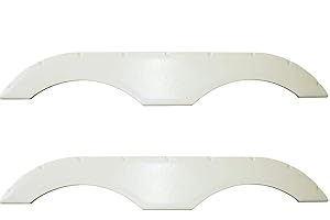 USAMADE Universal Fit Trailer RV Fender Skirts, Tandem Pair, Perfect for RV Campers and Trailers