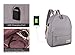 Veenajo Canvas Classic Backpack for School Travel Daypack Laptop Backpack with USB Charging Port (Grey)