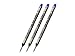 3 Pack - Schmidt 8127 Long Capless Rollerball Refill - Medium Point (Blue)