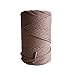 Macrame Cord Cotton Rope 3 mm 1/8 in, 153 yd – 1 PLY Super Soft Cotton Single Twisted String for Macrame Dream Catcher, Boho Wall Hanging Feather, Plant Hanger, and Wall Tapestry – MB Cordas