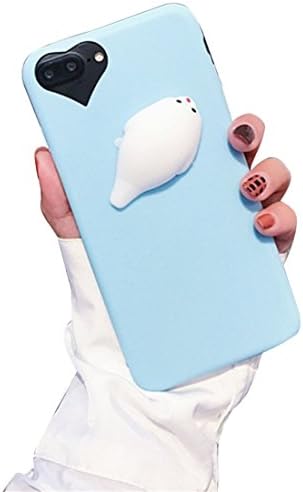 3D Soft Silicone Animal Phone Case With Finger Decompression Squishy For iPhone Samsung
